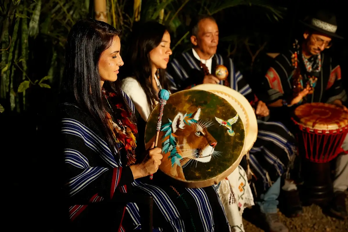 Music during an ayahuasca ceremony