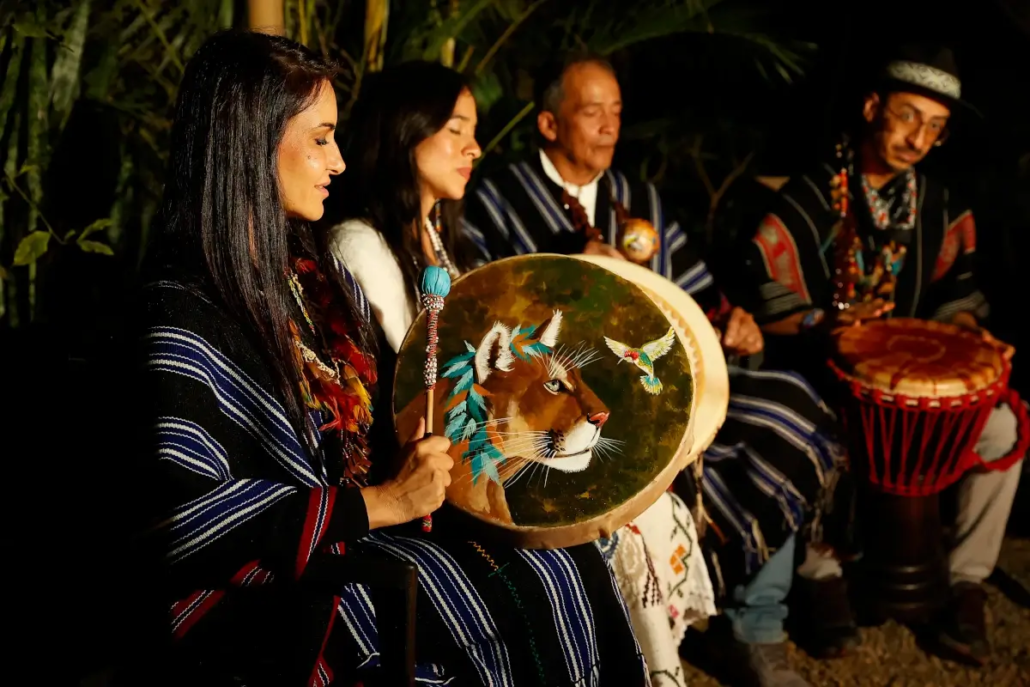 Music during an ayahuasca ceremony