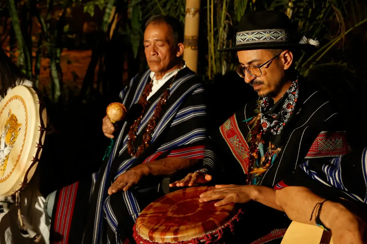 Music during an Ayahuasca ceremony